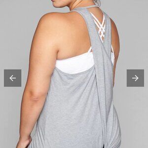 Athleta Tie Back Gray Tank